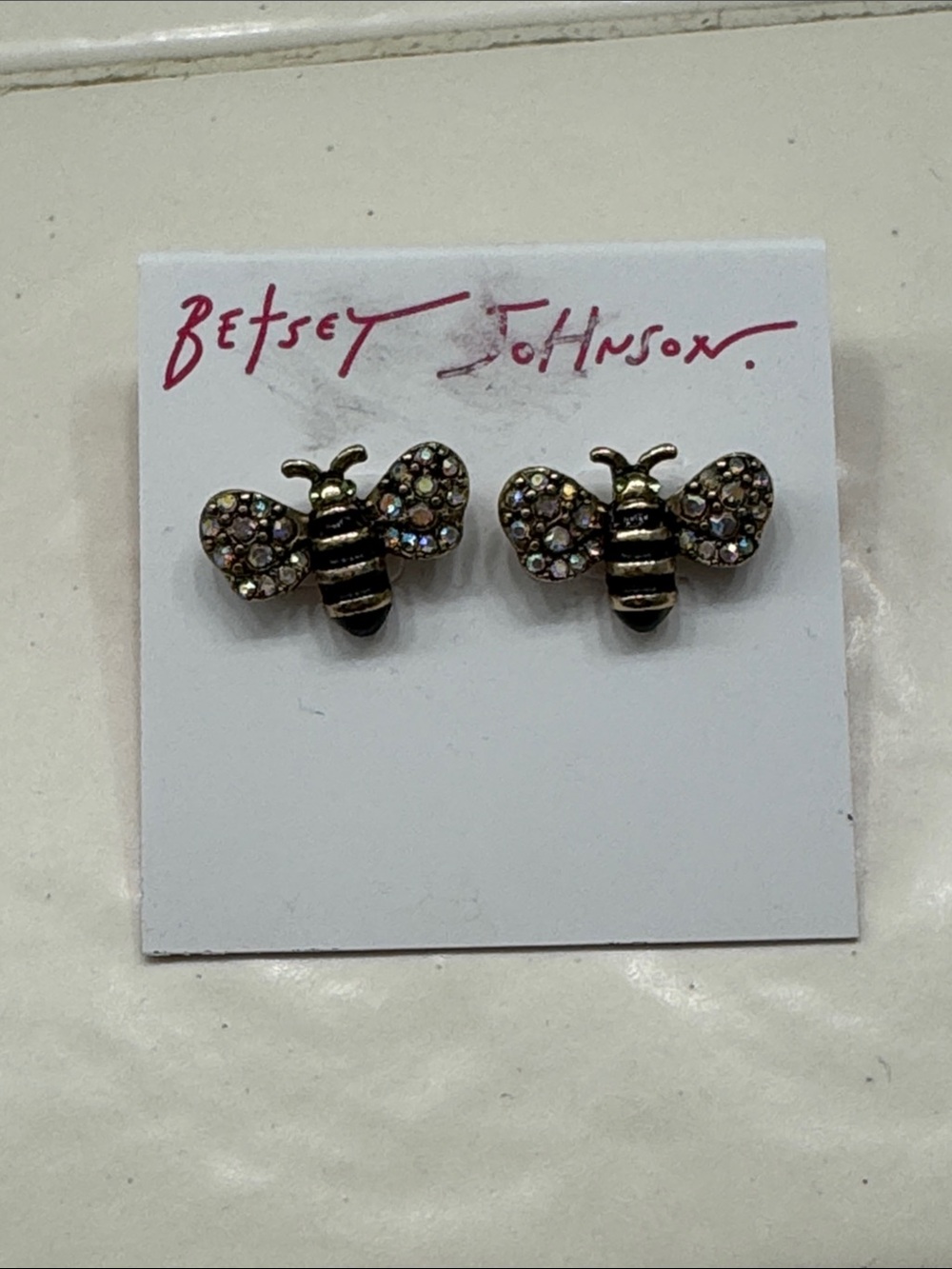 Betsey Johnson Bee Stud Earrings